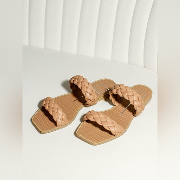 Dolce Vita Indy Sandals- Tan Braided Sandals - Picture 1 of 7